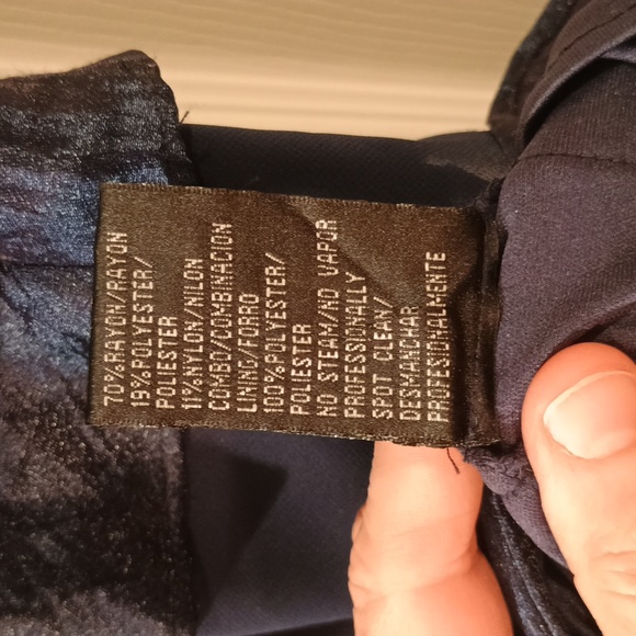 S.L. Fashions multi ruffles layered navy dress - Picture 8 of 8